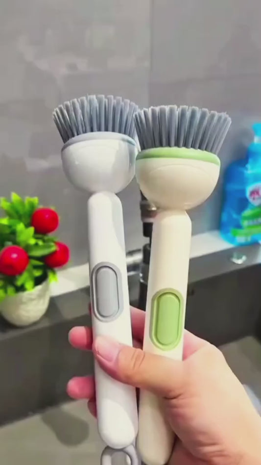 2-in-1 Soap Dispensing Kitchen Cleaning Brush