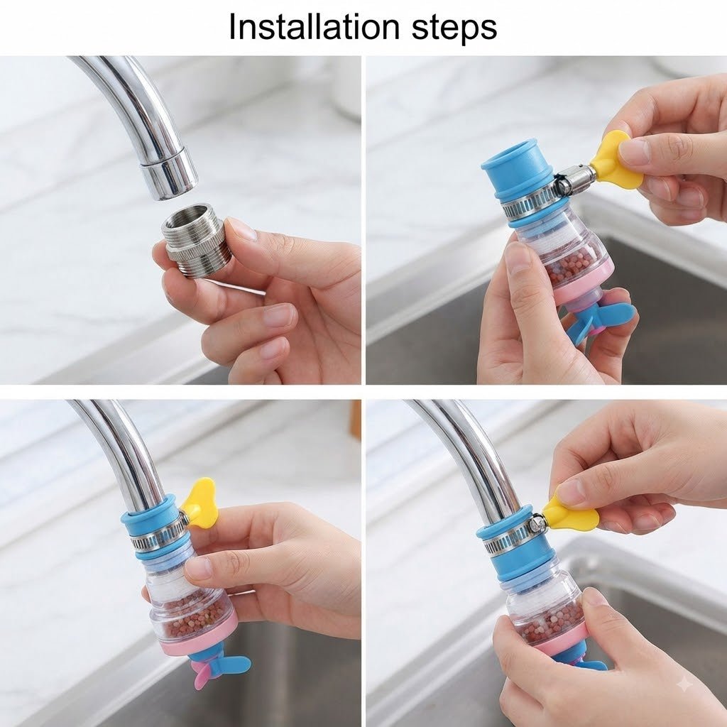 Tap Faucet Filter Attachment – Pack of 2 - Nolexcart